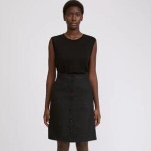 Filippa K Piper Skirt in Almost Black Small